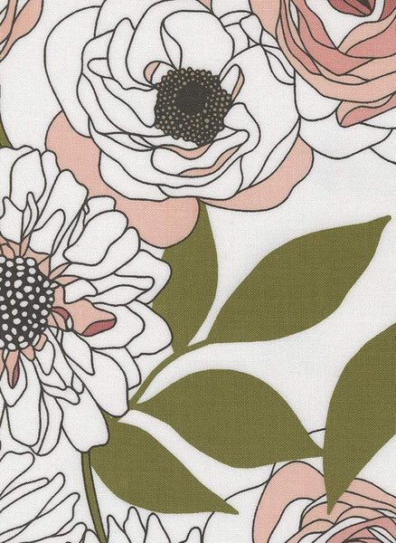 Botany Cabbage Rose By Alli K For Moda Paper