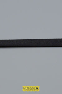 Bra Strap Elastic 12mm (1/2") Black