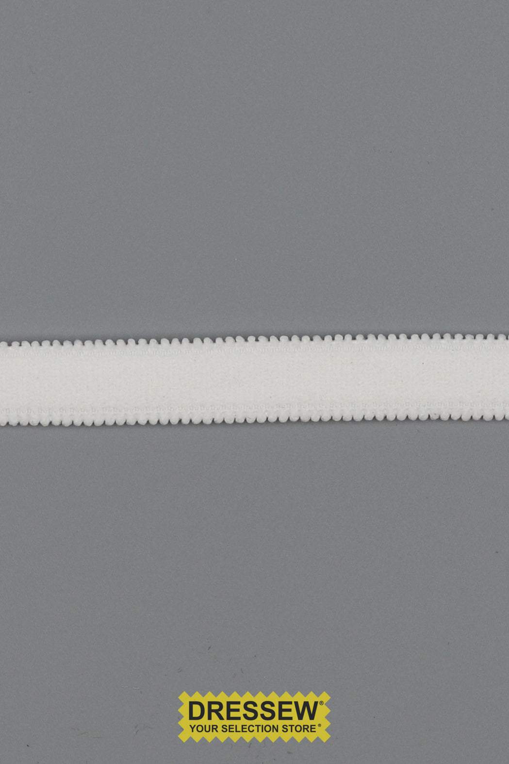 Bra Strap Elastic 12mm (1/2") White