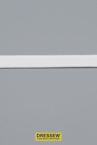 Bra Strap Elastic 12mm (1/2") White