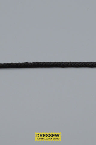 Braided Cord 3mm (1/8") Black