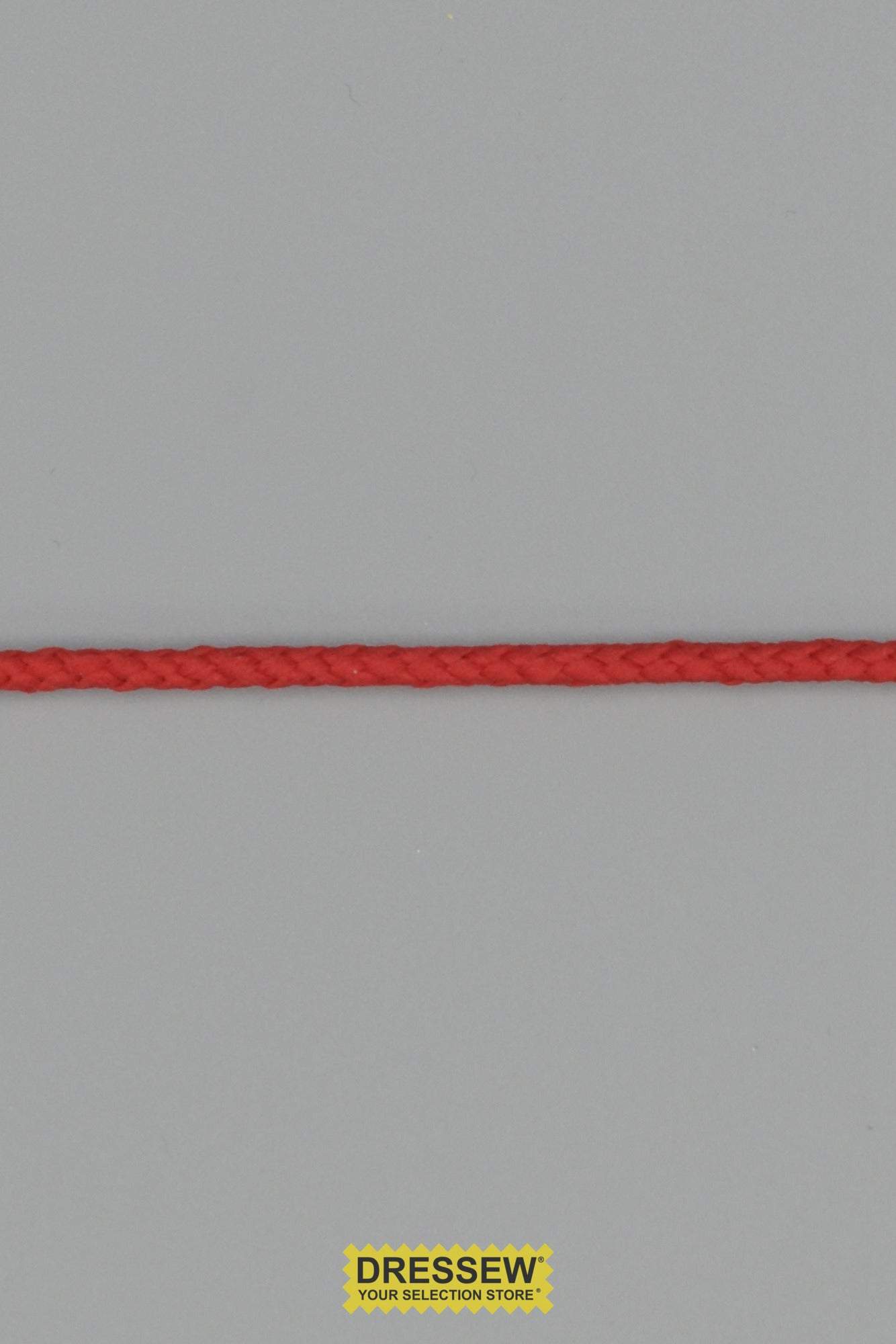 Braided Cord 3mm (1/8") Red