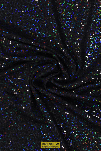 Brooklyn Knit Black / Black Hologram Sequins