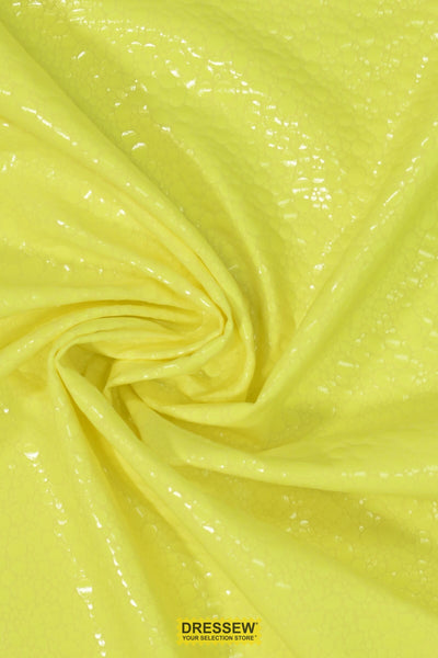 Bubbly Lycra Fluorescent Yellow