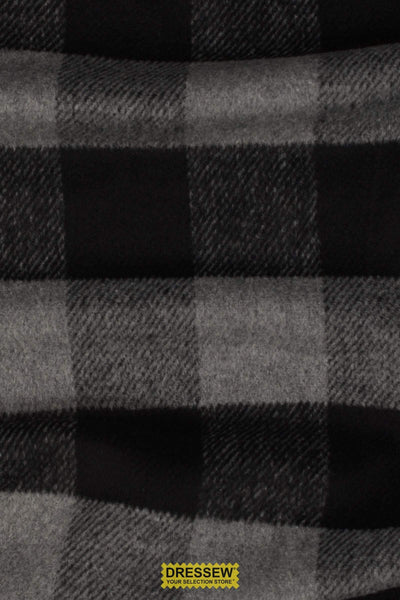 Buffalo Check Coating Grey / Black