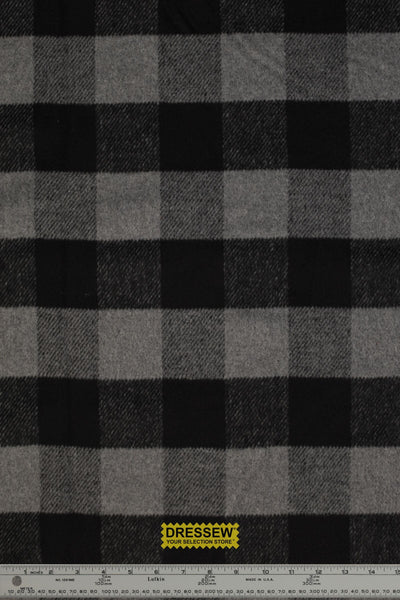 Buffalo Check Coating Grey / Black