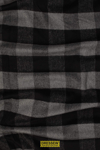 Buffalo Check Coating Grey / Black
