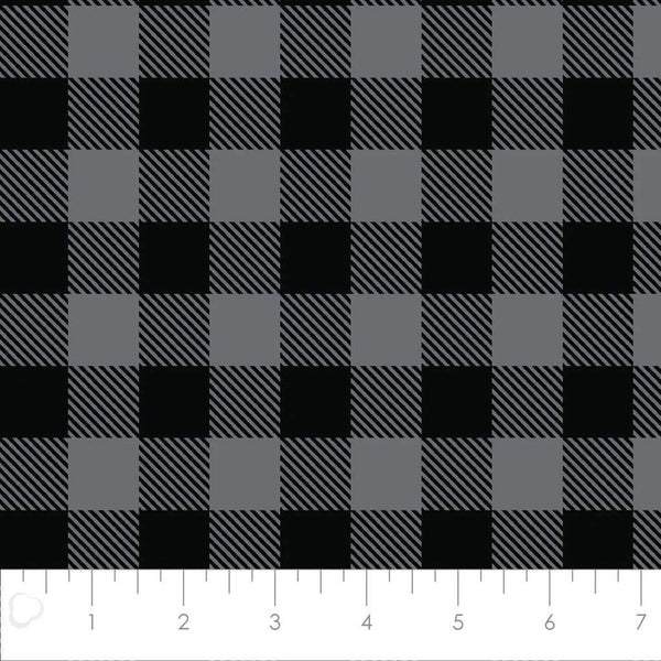 Buffalo Plaid Flannel Charcoal / Grey