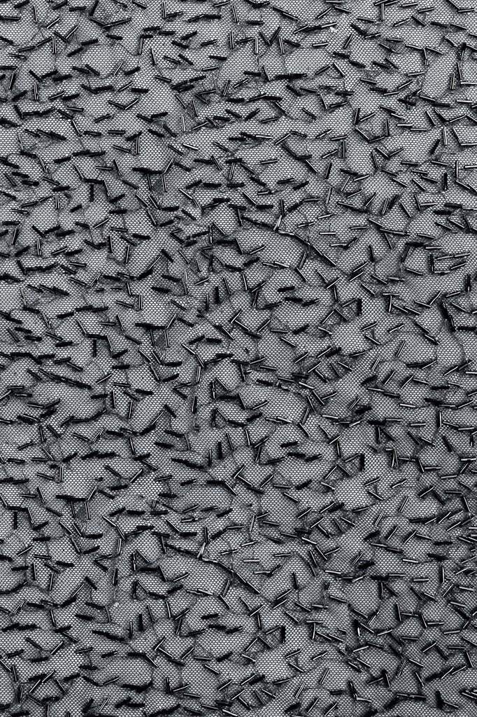 Bugle Bead Mesh Black