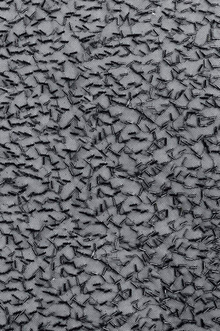 Bugle Bead Mesh Black