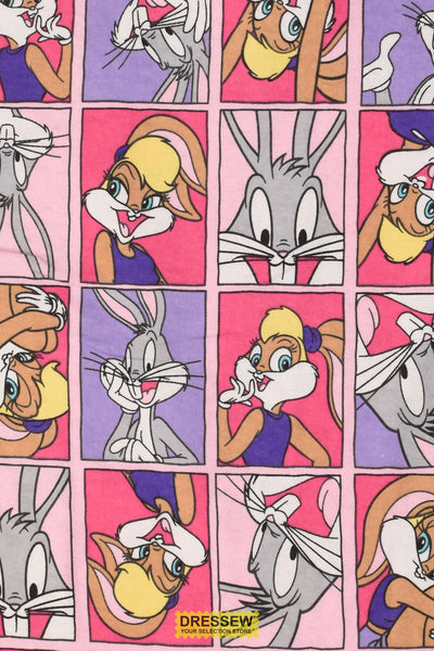 Bugs & Lola Flannelette Pink / Multi