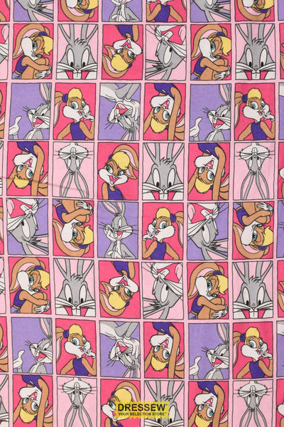 Bugs & Lola Flannelette Pink / Multi