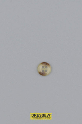 Bulk Buttons - 10mm (3/8") Size 16 - 4 Hole - Horn