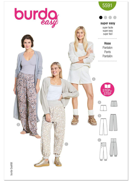 Burda - 5591 Ladies Pants & Shorts