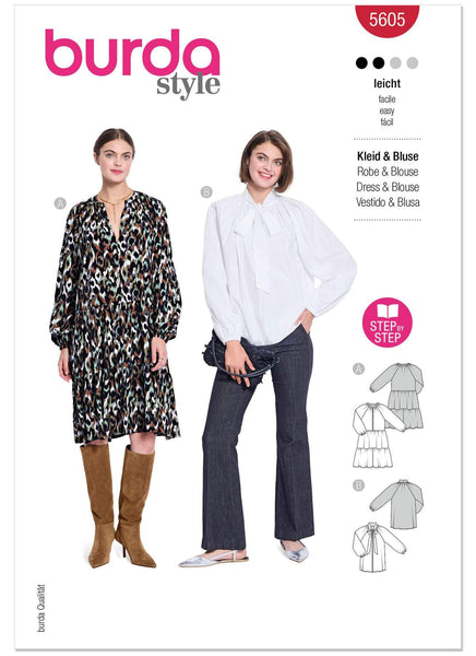 Burda - 5605 Ladies Dress & Blouse