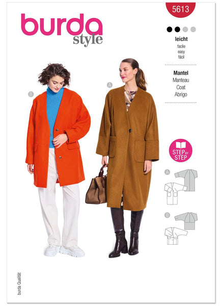 Burda - 5613 Ladies Jacket & Coat