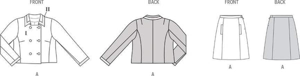 Burda - 5617 Ladies Jacket & Skirt