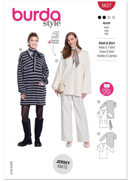 Burda - 5627 Ladies Dress & Sweater