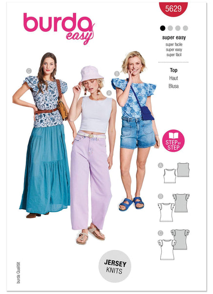 Burda - 5629 Ladies Tops