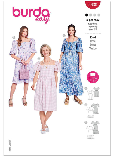 Burda - 5630 Ladies Dresses