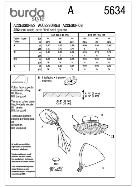 Burda - 5634 Accessories