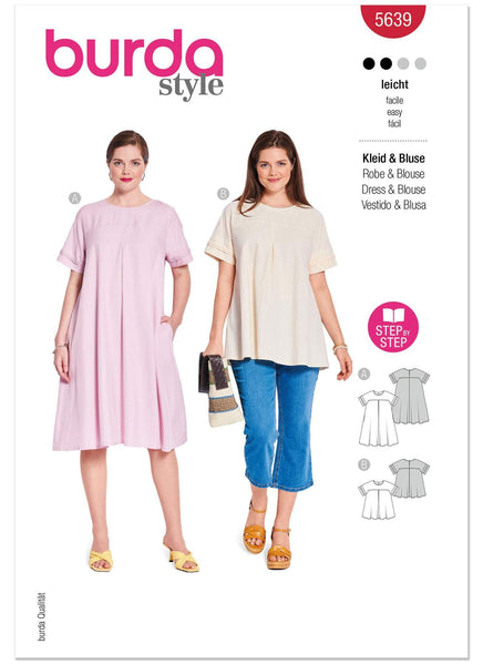 Burda - 5639 Ladies Dress & Blouse