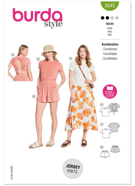Burda - 5645 Ladies Shirt & Shorts