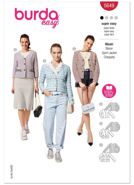 Burda - 5649 Ladies Jackets