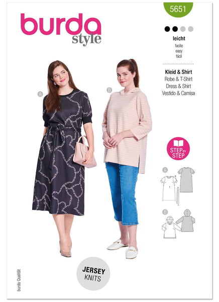 Burda - 5651 Ladies Hoodie & Dress