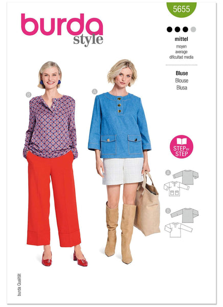 Burda - 5655 Ladies Blouses
