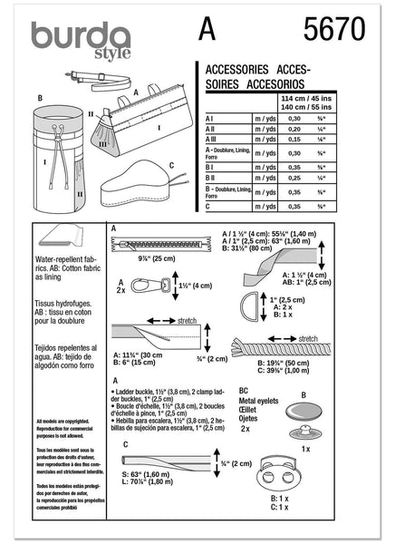 Burda - 5670 Bike Set