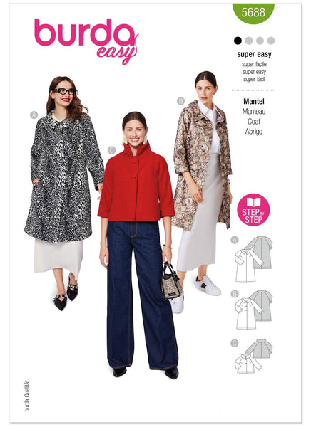 Burda - 5688 Ladies Coats and Jackets