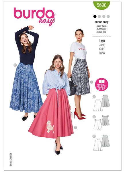 Burda - 5690 Ladies Skirts
