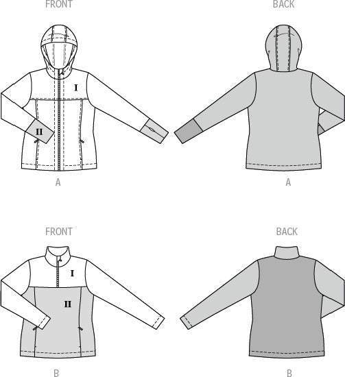 Burda - 5691 Ladies Sports Shirt and Jacket