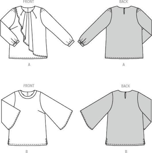 Burda - 5692 Ladies Blouse and Shirt