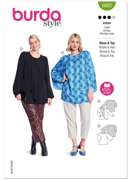 Burda - 5692 Ladies Blouse and Shirt
