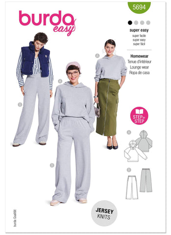 Burda - 5694 Ladies Sweater and Sweatpants