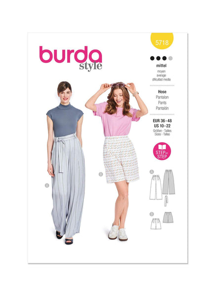 Burda - 5718 Ladies Trousers