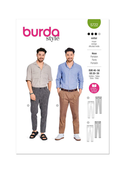 Burda - 5722 Men's Trousers