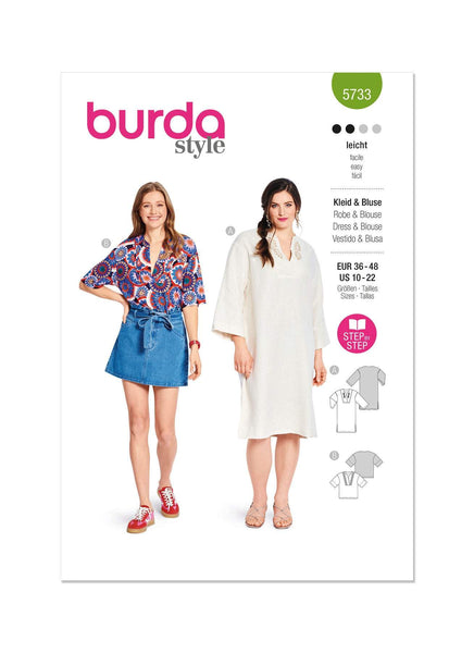 Burda - 5733 Ladies Dress & Blouse