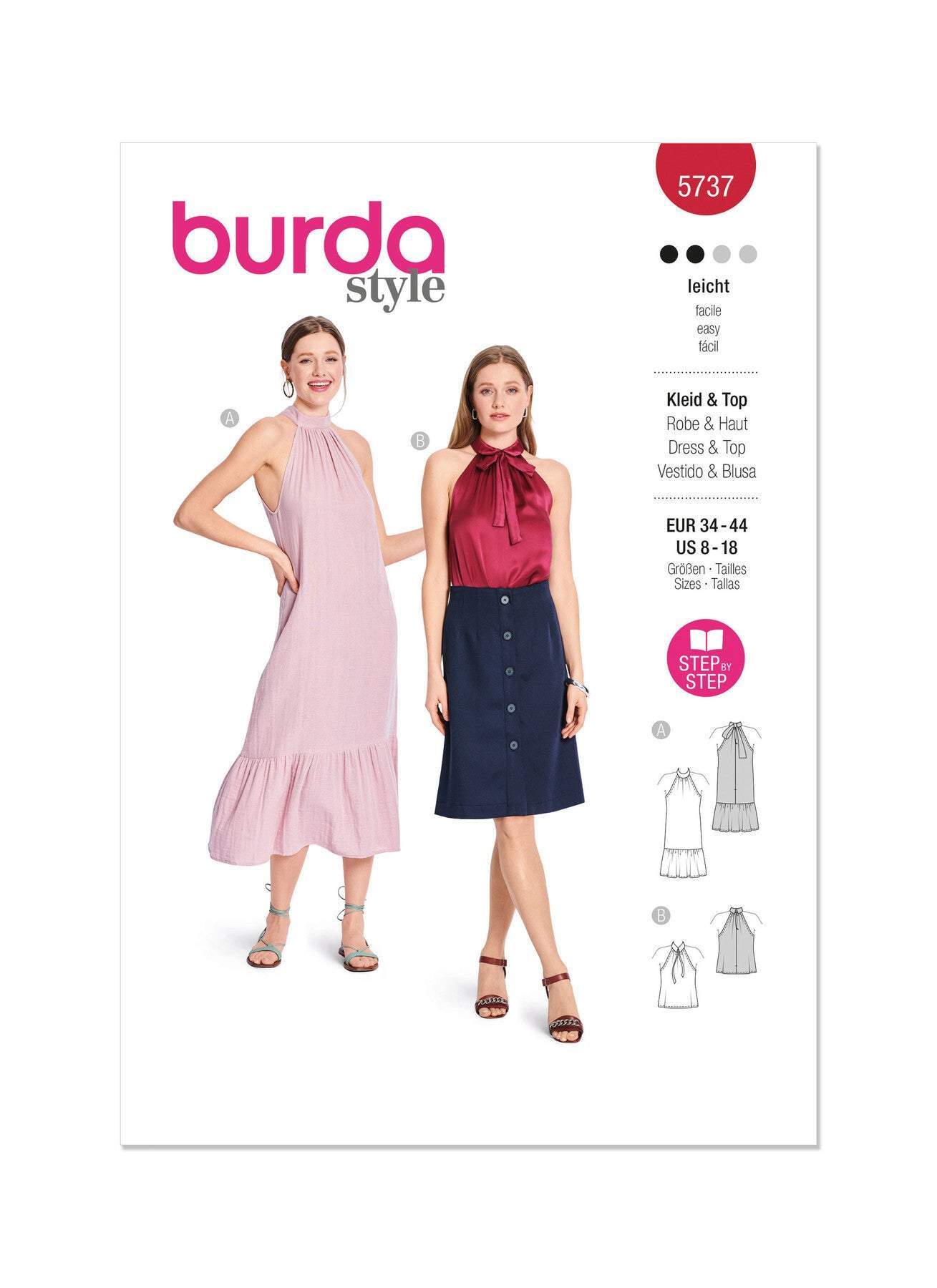 Burda - 5737 Ladies Dress & Blouse