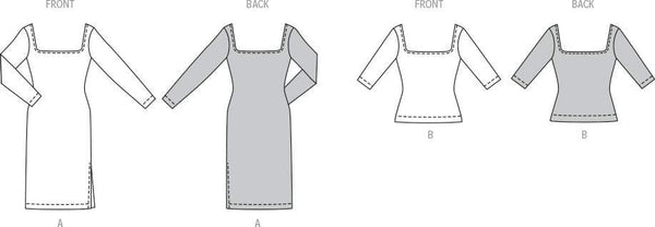 Burda - 5738 Ladies Dress & T-Shirt