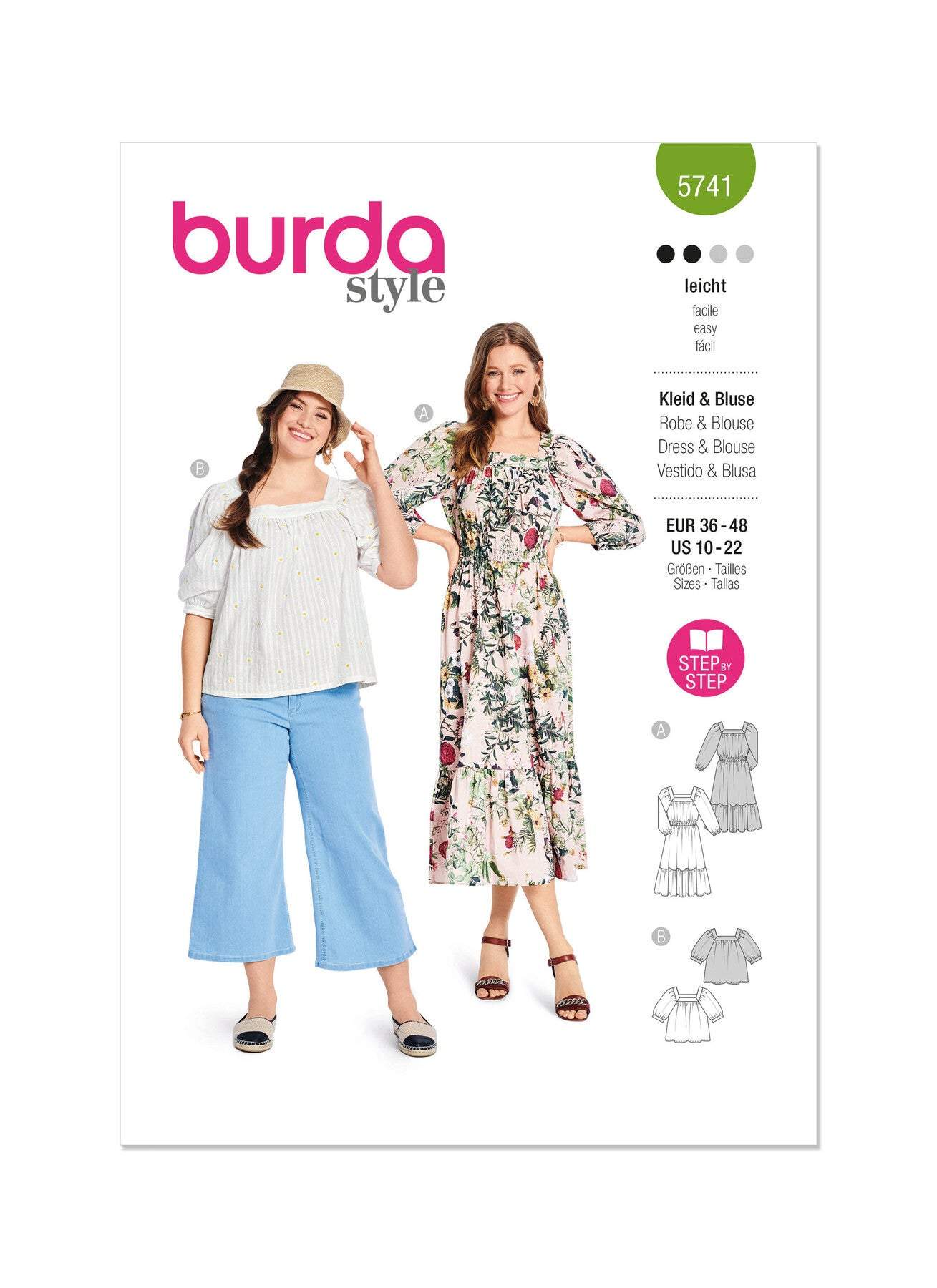 Burda - 5741 Ladies Blouse & Dress
