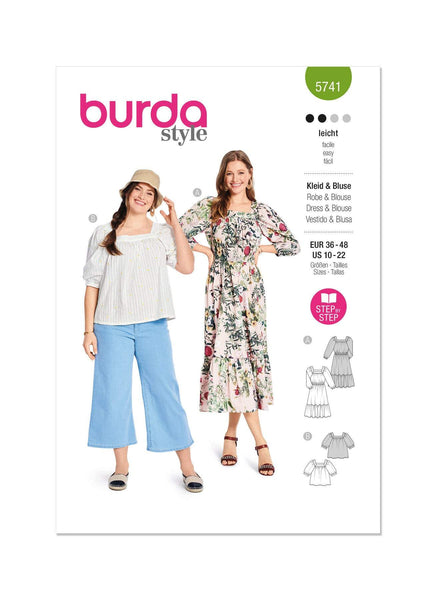Burda - 5741 Ladies Blouse & Dress