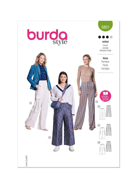Burda - 5801 Ladies Trouser Pants