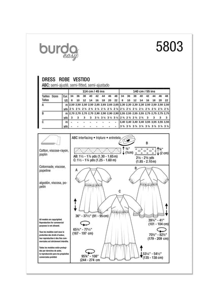 Burda - 5803 Dress