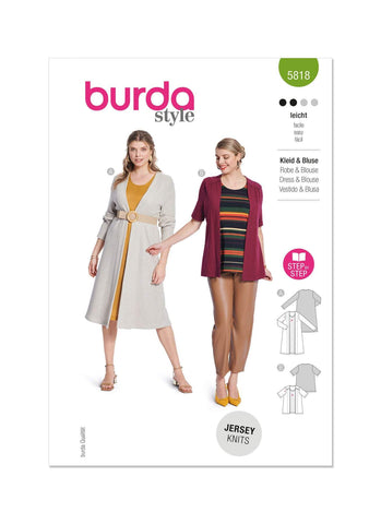 Burda - 5818 Ladies Dress & Blouse