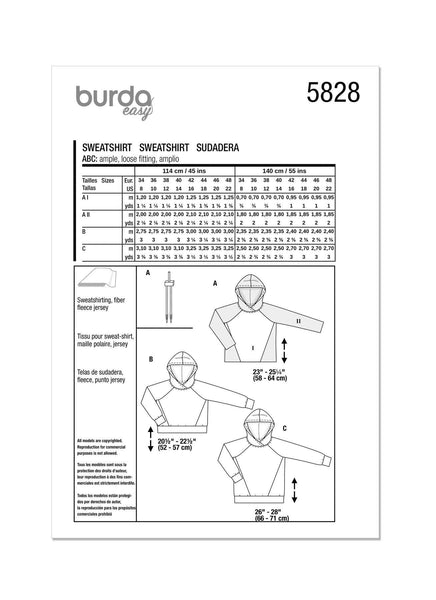 Burda - 5828 Ladies Sweater