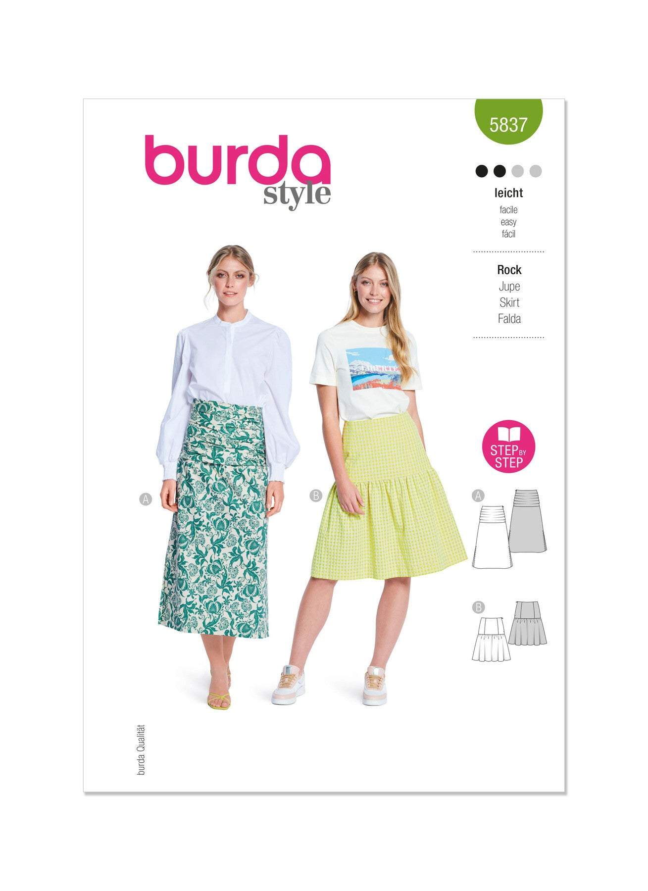 Burda - 5837 Ladies Skirt