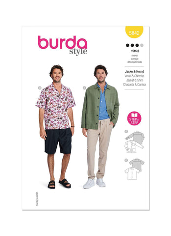 Burda - 5842 Men's Shirt